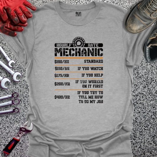 Mechanic Hourly Rate T-shirt
