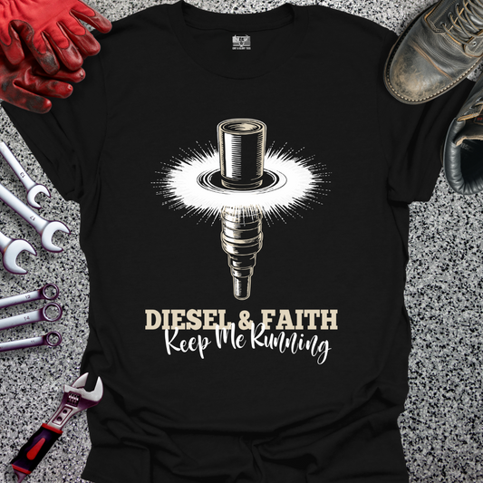 Diesel & Faith Keep Me Running T-shirt