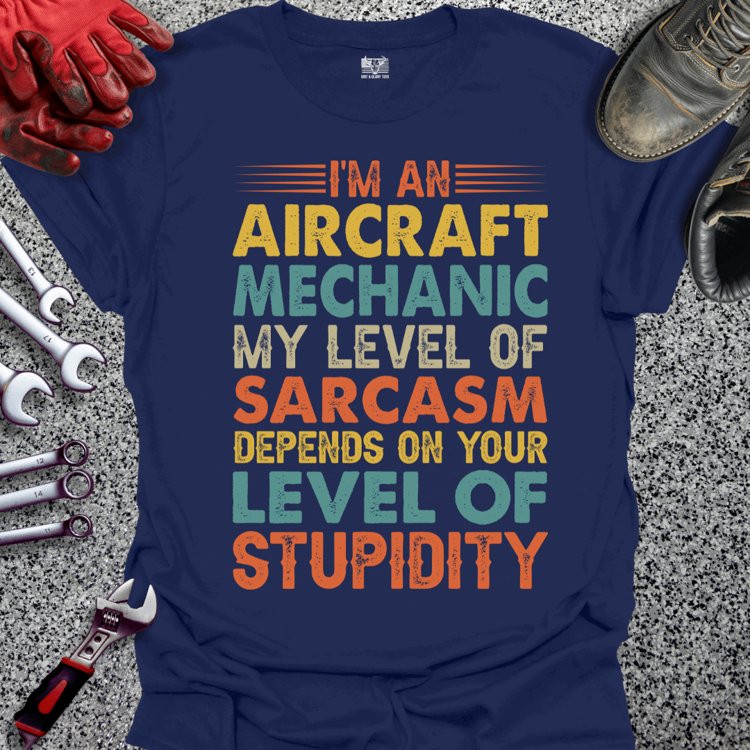 Aircraft Sarcasm Retro T-shirt