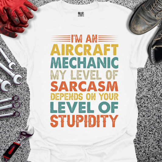 Aircraft Sarcasm Retro T-shirt