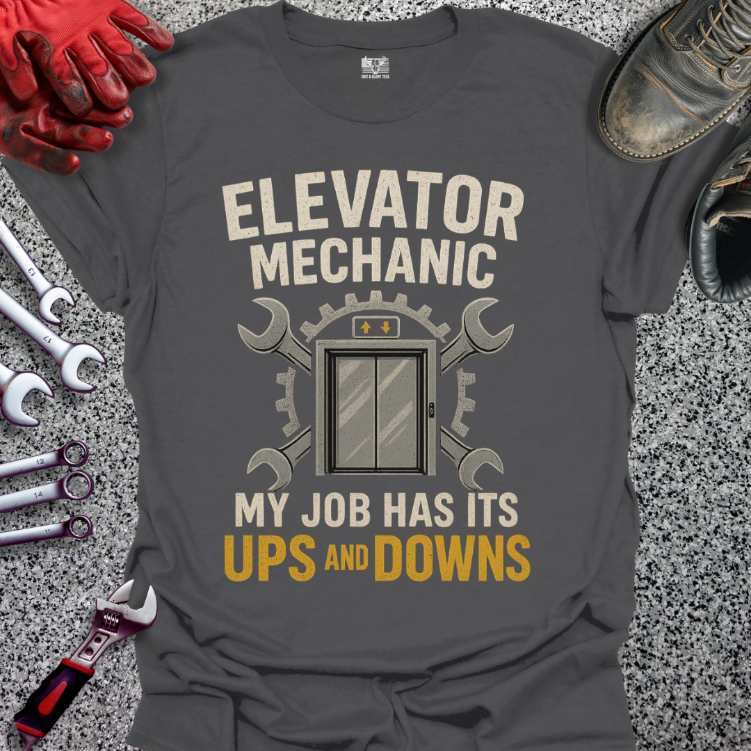Elevator Mechanic Ups And Downs T-shirt