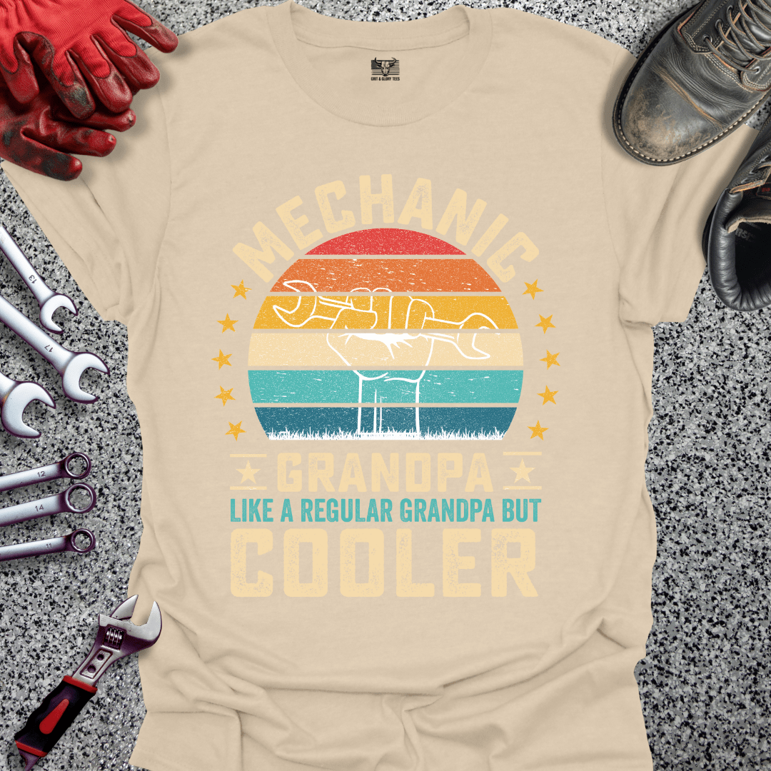 Mechanic Grandpa Cooler - Grit and Glory Tees