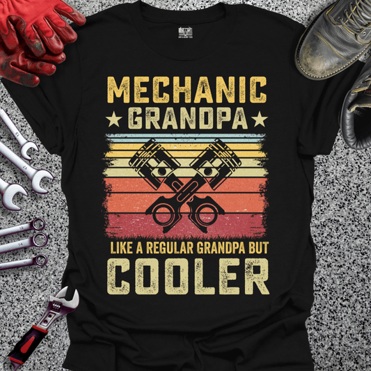Mechanic Grandpa Cooler Piston - Grit and Glory Tees