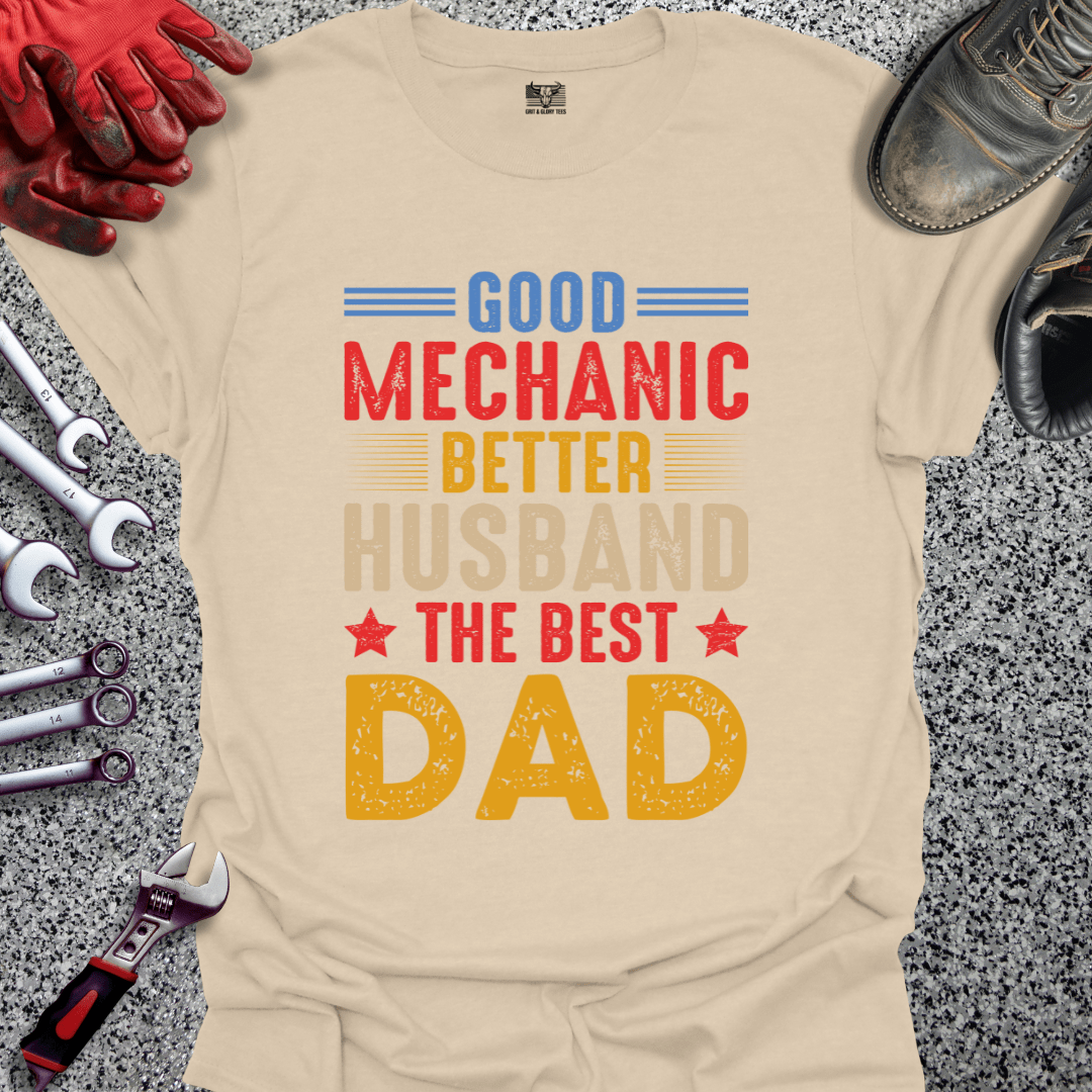 Mechanic Husband Dad - Grit and Glory Tees