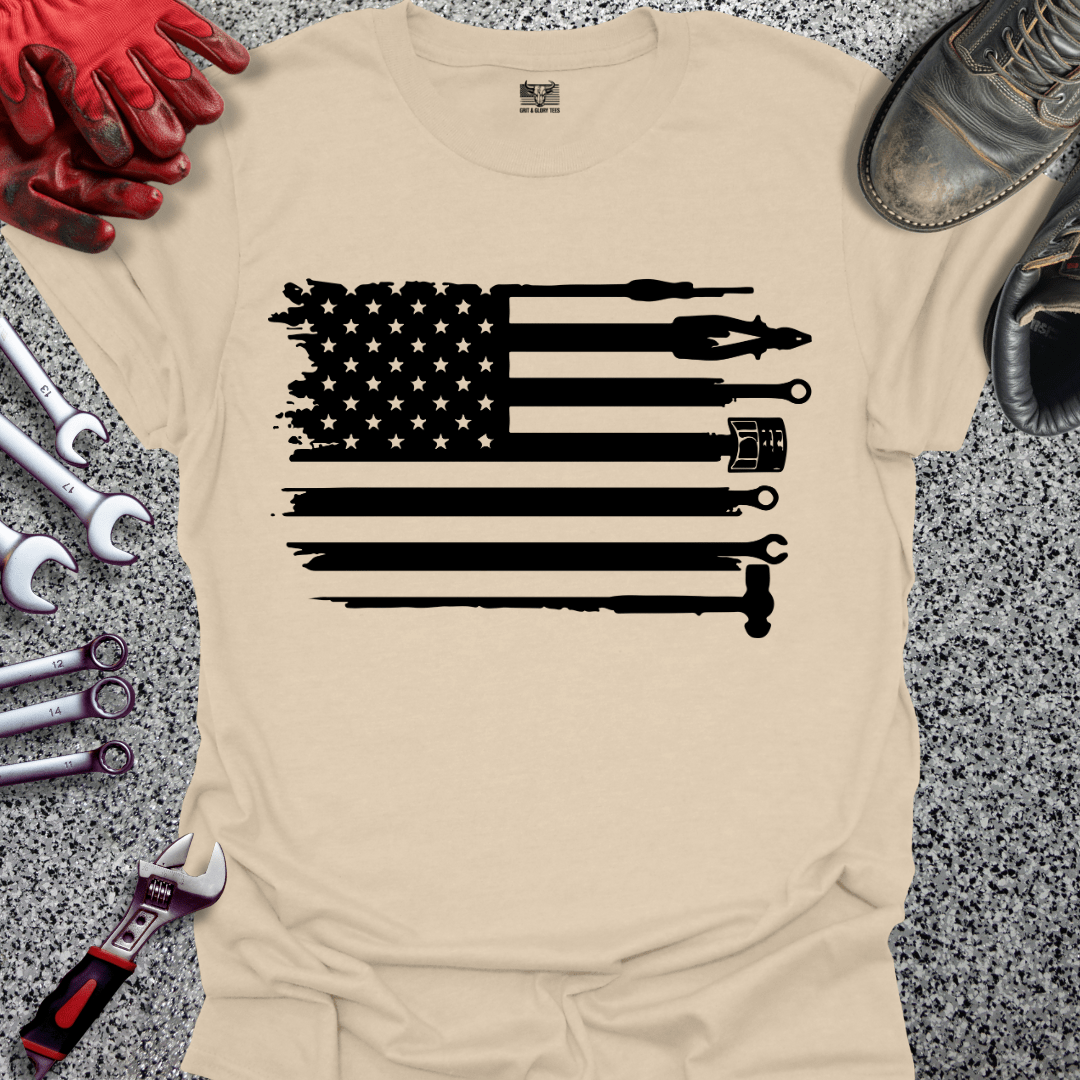 Mechanics Tools Flag - Grit and Glory Tees