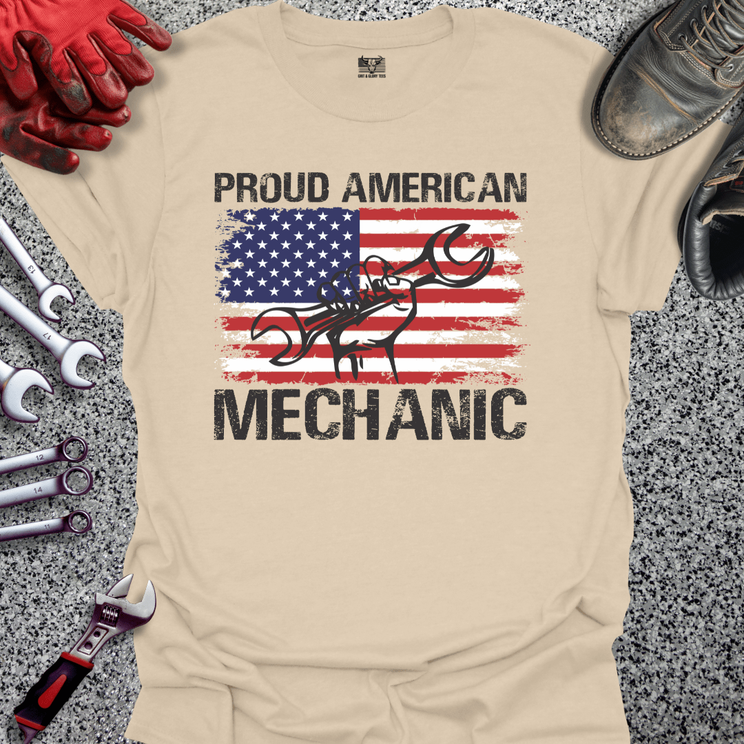 Proud American Mechanic - Grit and Glory Tees