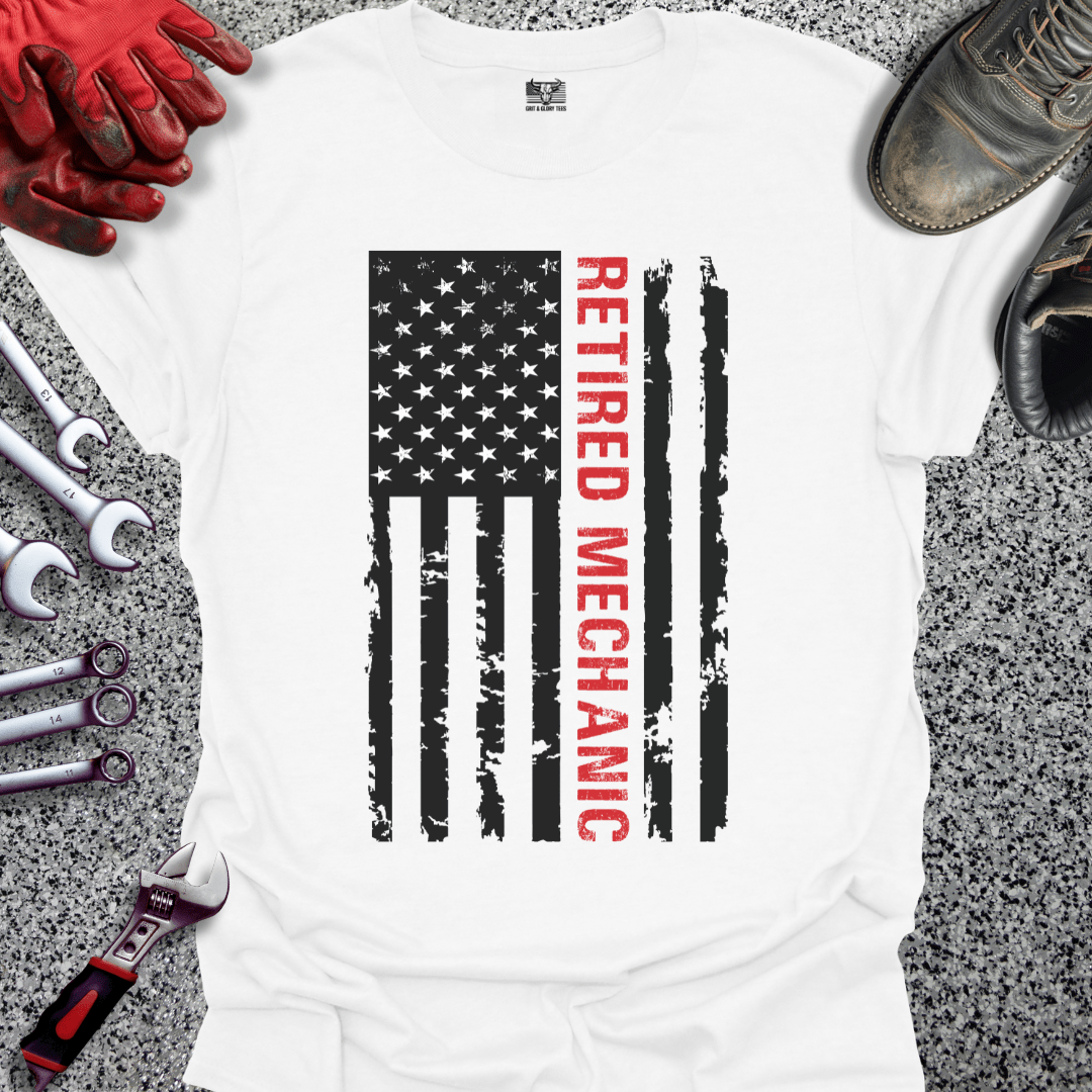 Retired Mechanic Flag - Grit and Glory Tees