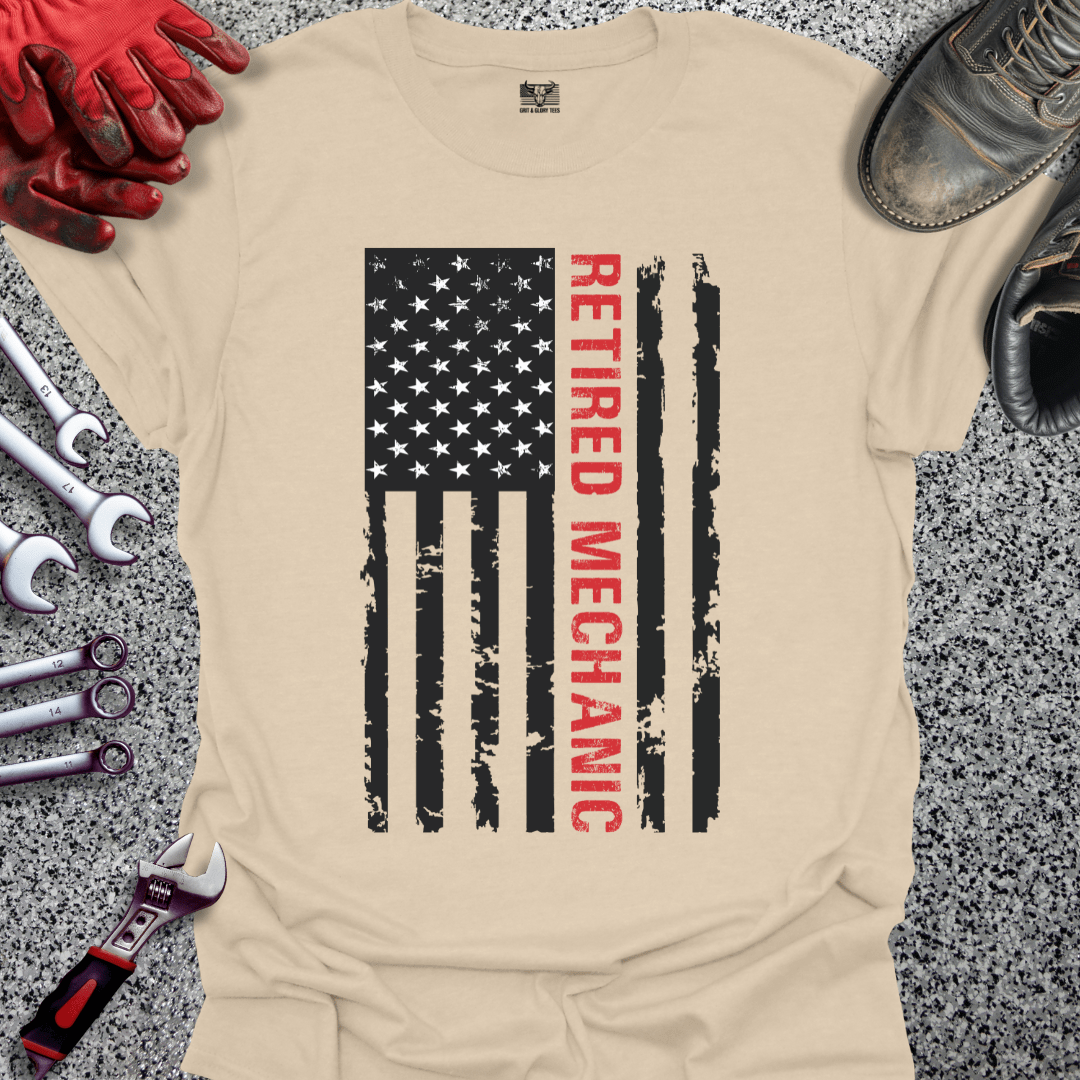 Retired Mechanic Flag - Grit and Glory Tees