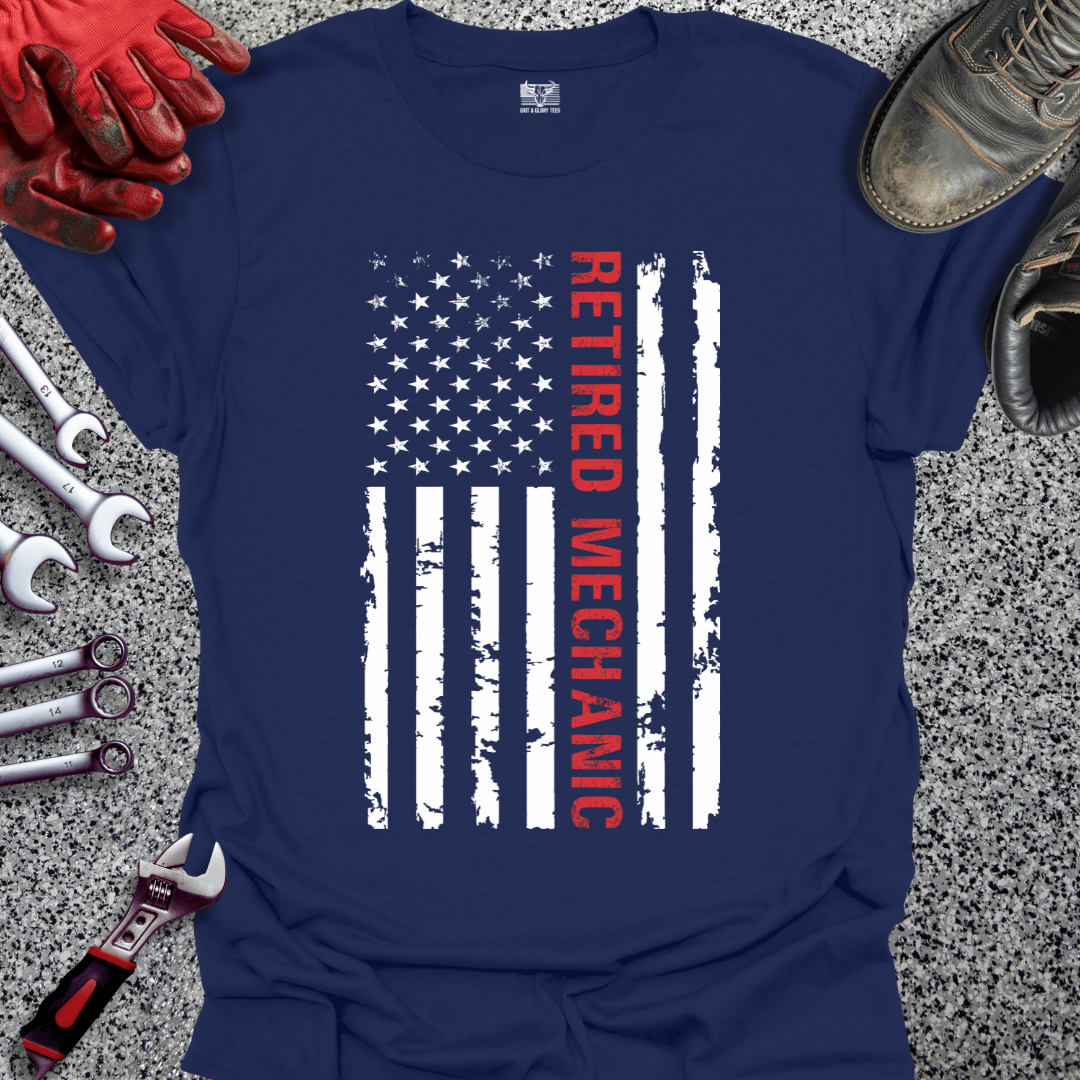 Retired Mechanic Flag - Grit and Glory Tees