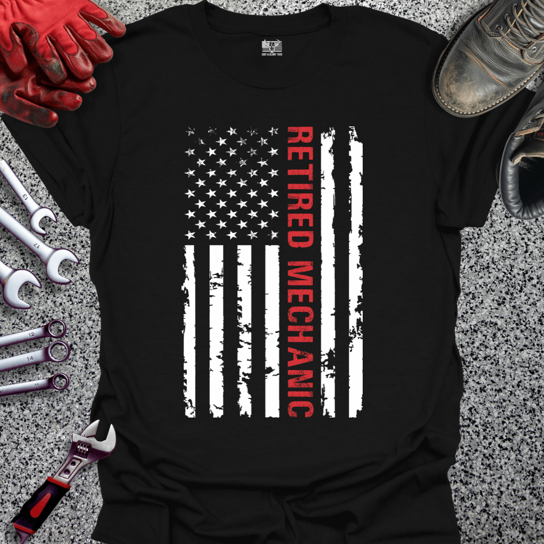 Retired Mechanic Flag - Grit and Glory Tees