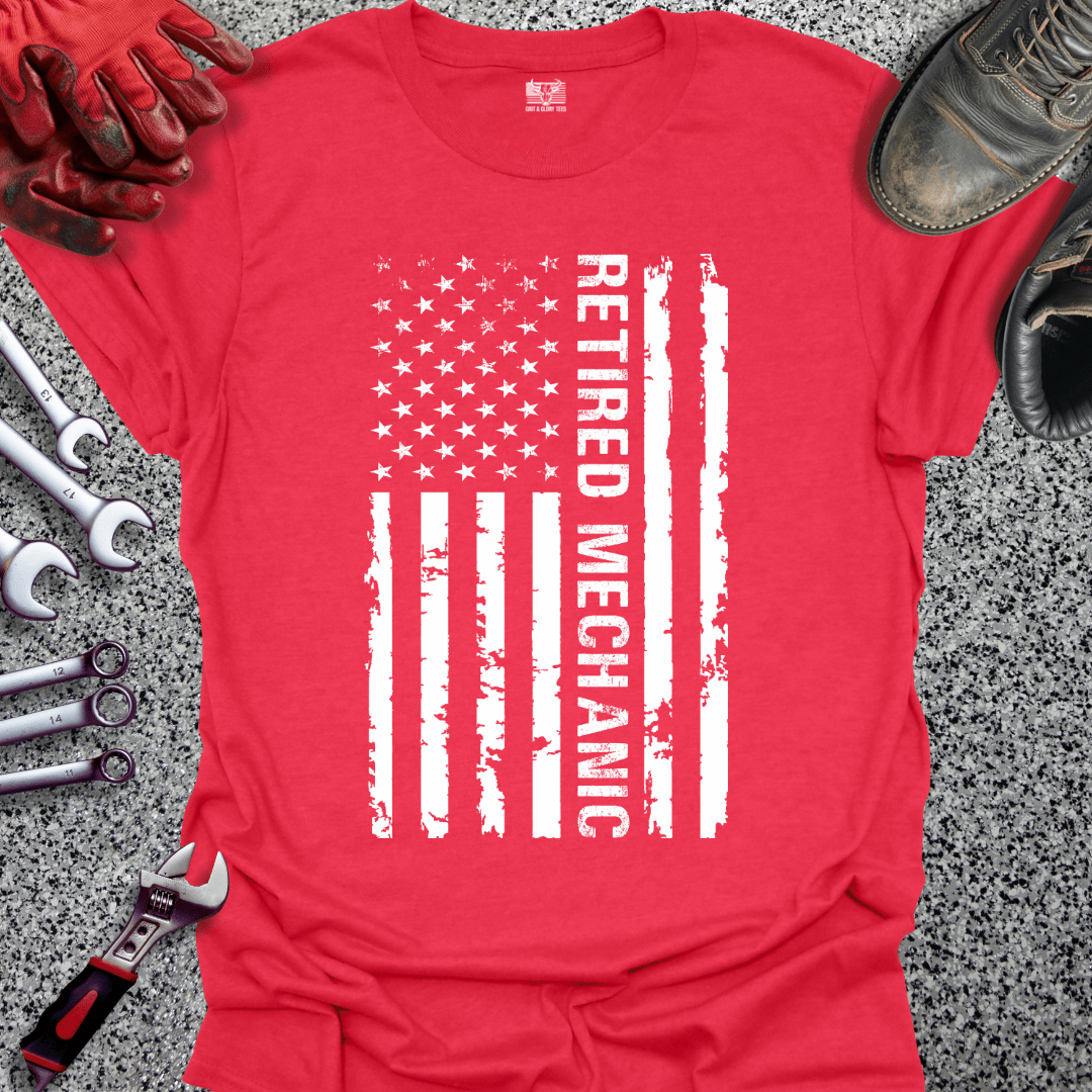 Retired Mechanic Flag - Grit and Glory Tees