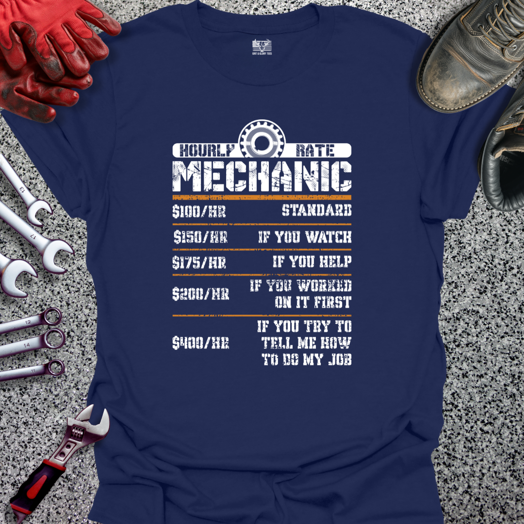 Mechanic Hourly Rate T-shirt