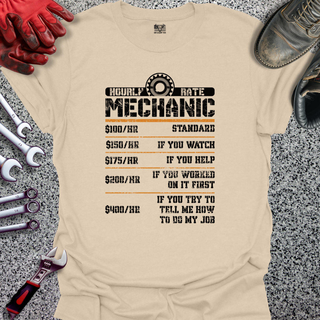 Mechanic Hourly Rate T-shirt