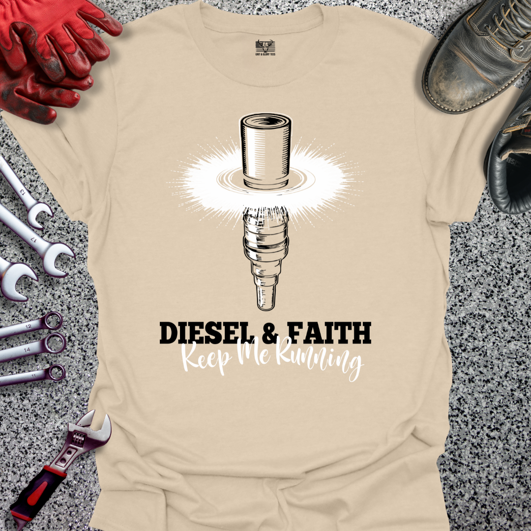 Diesel & Faith Keep Me Running T-shirt