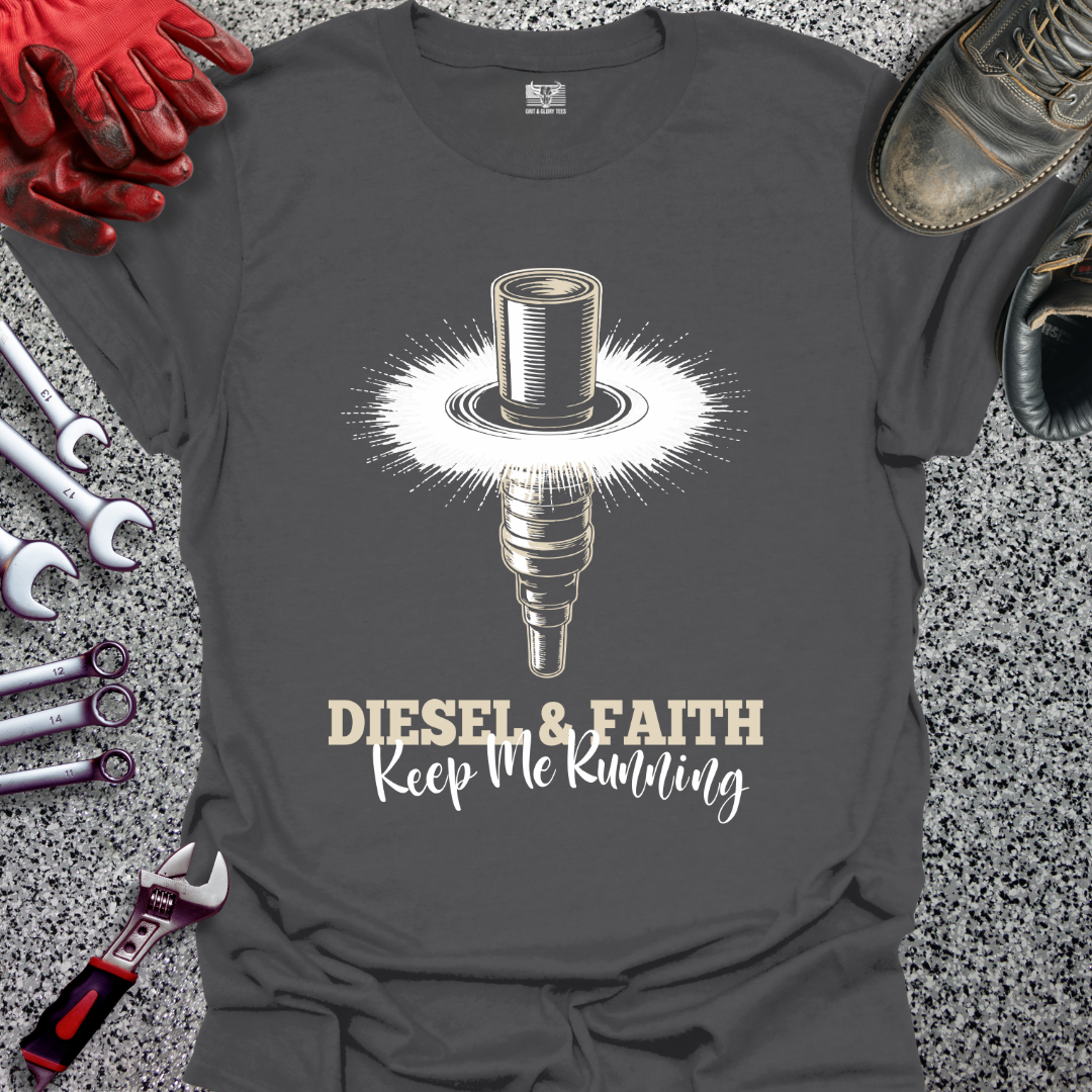Diesel & Faith Keep Me Running T-shirt