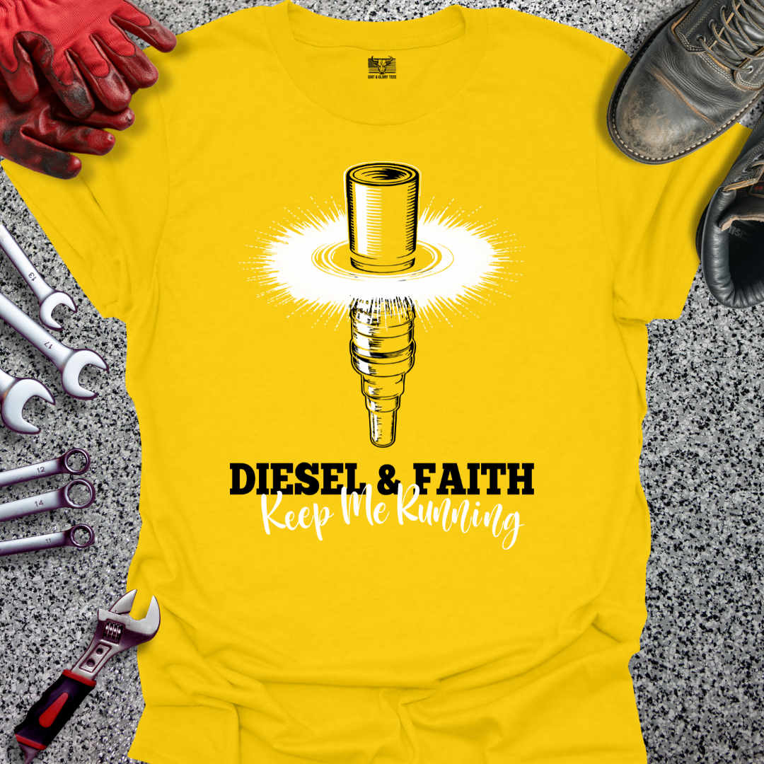 Diesel & Faith Keep Me Running T-shirt