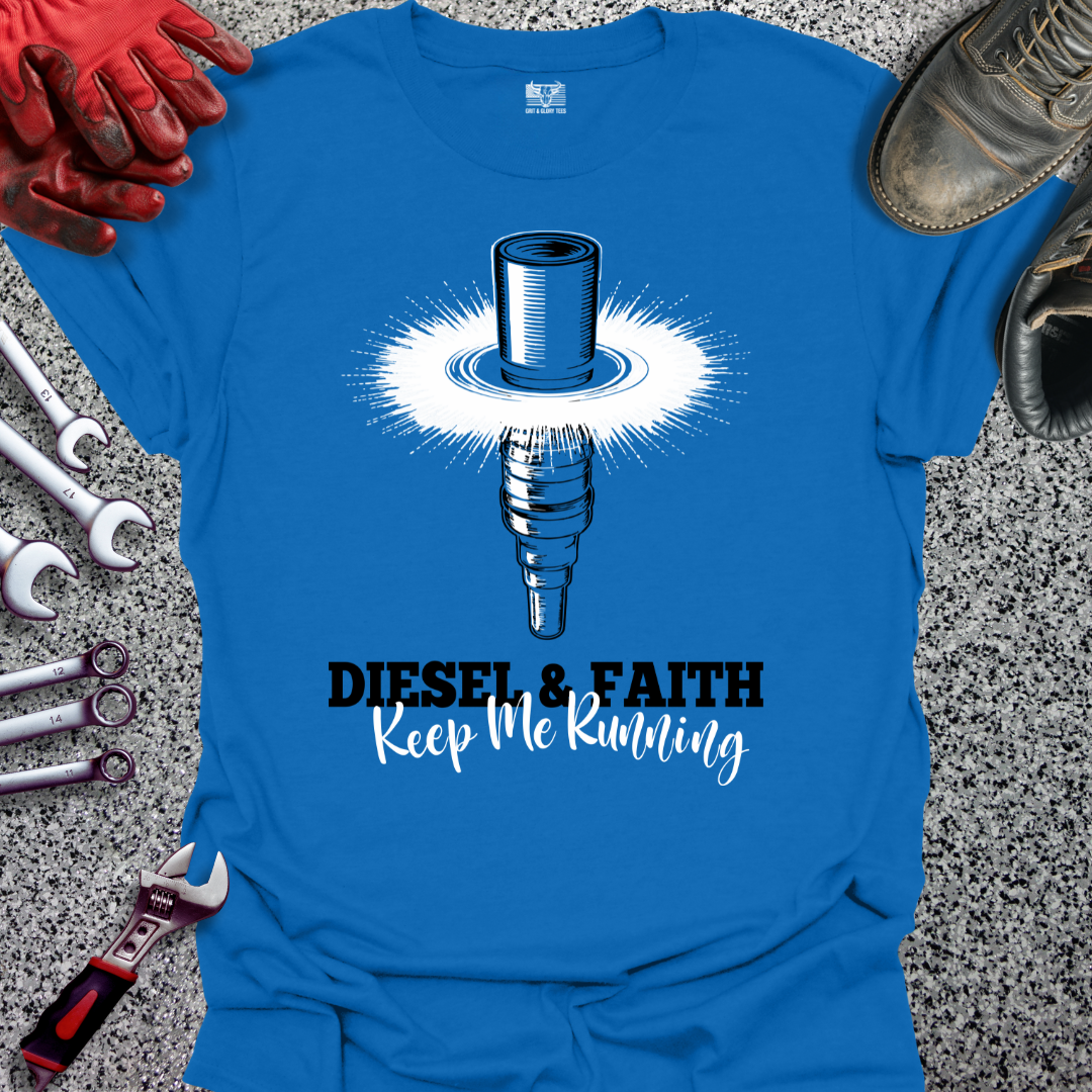 Diesel & Faith Keep Me Running T-shirt