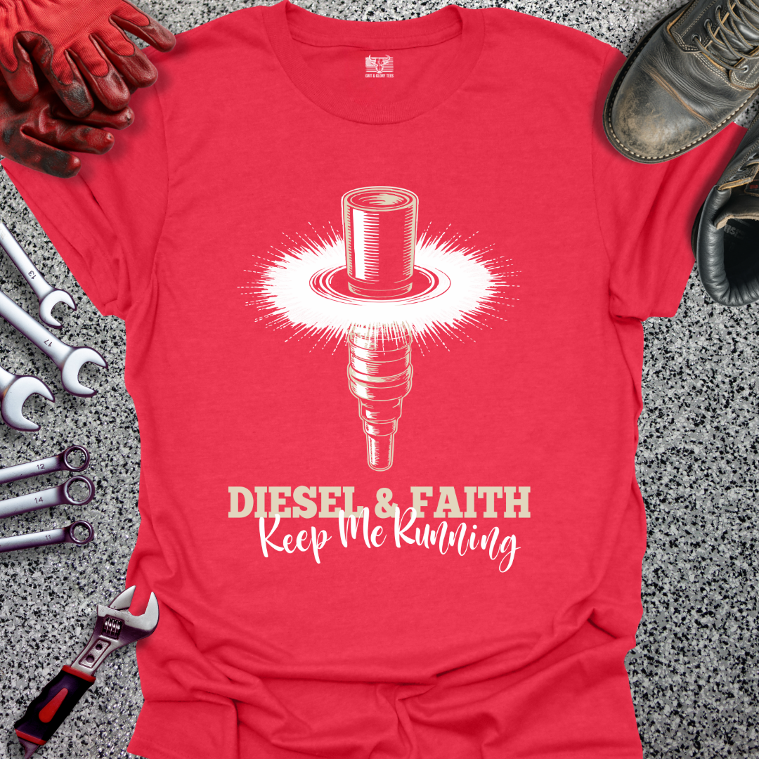 Diesel & Faith Keep Me Running T-shirt