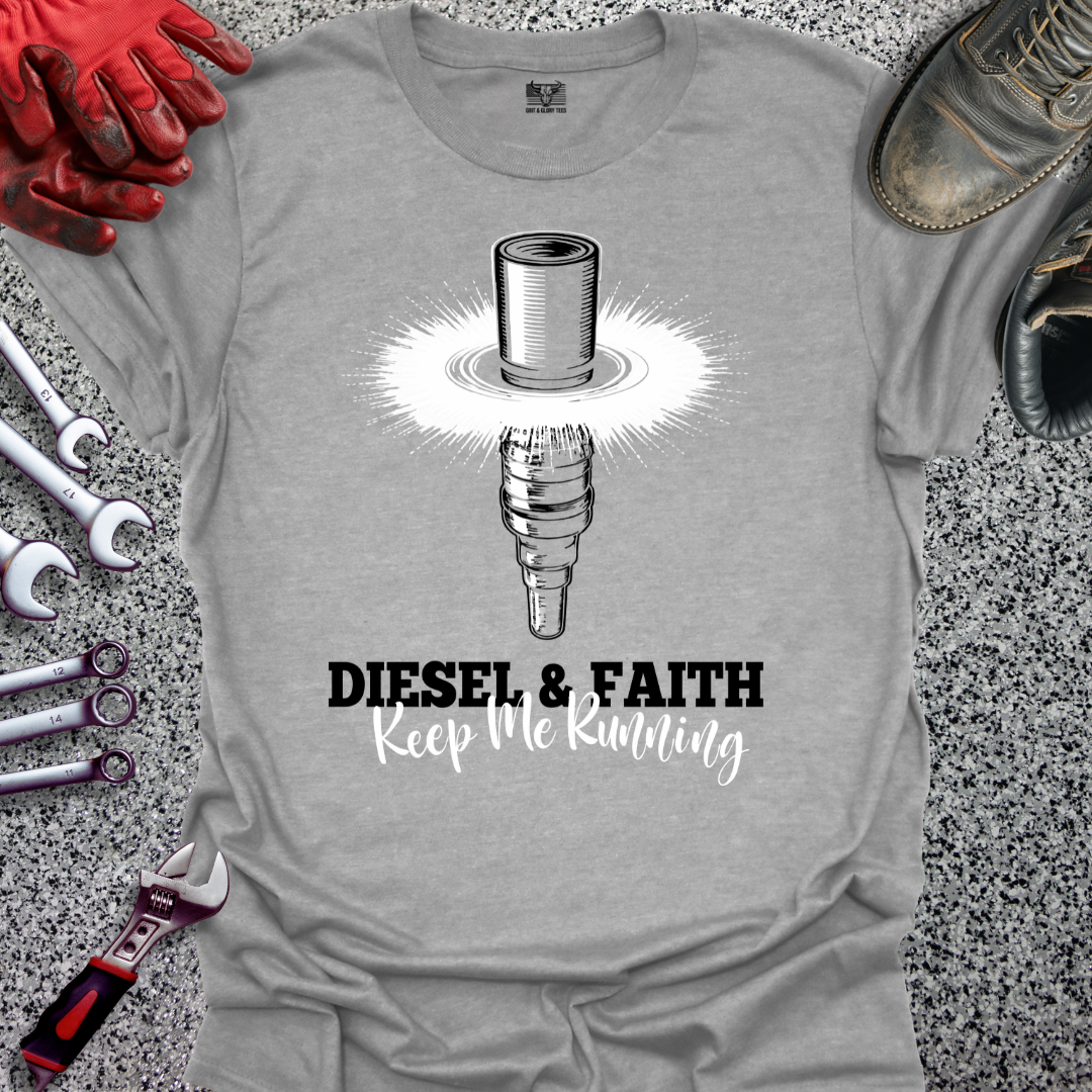 Diesel & Faith Keep Me Running T-shirt