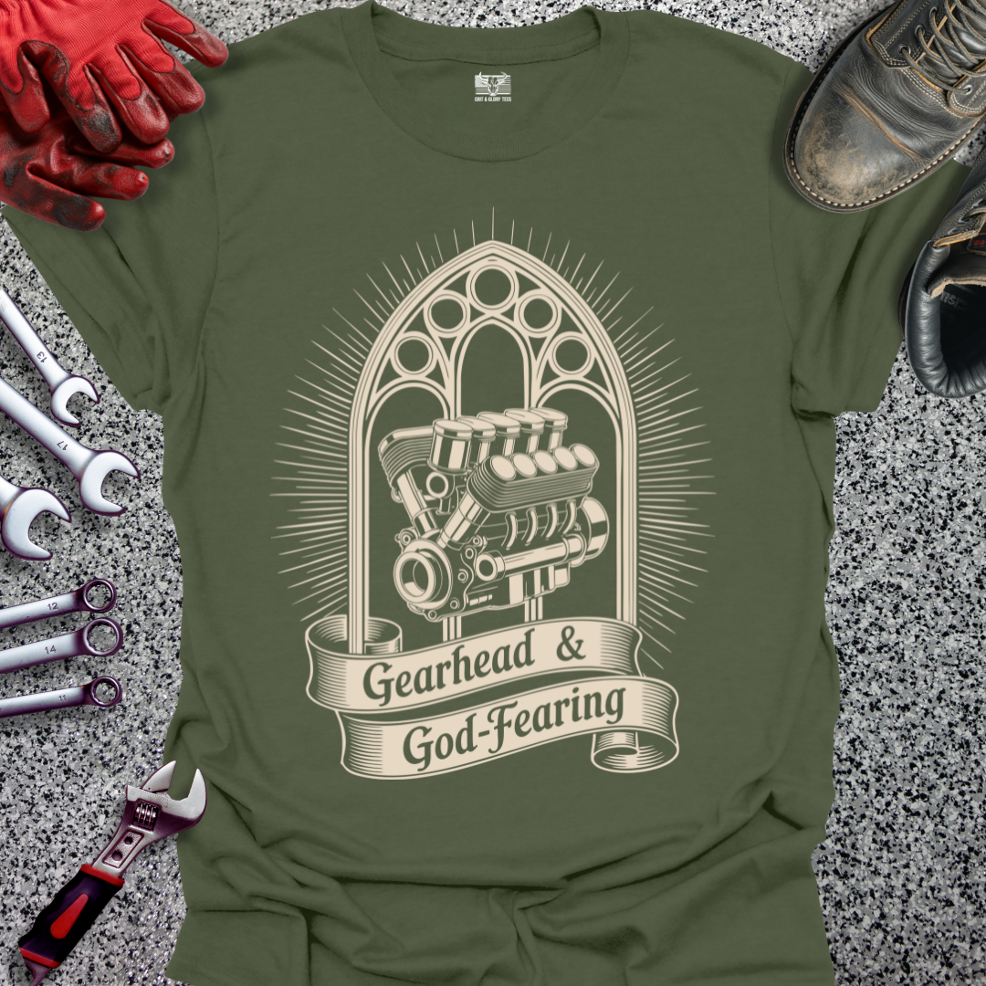Gearhead & God-Fearing T-shirt
