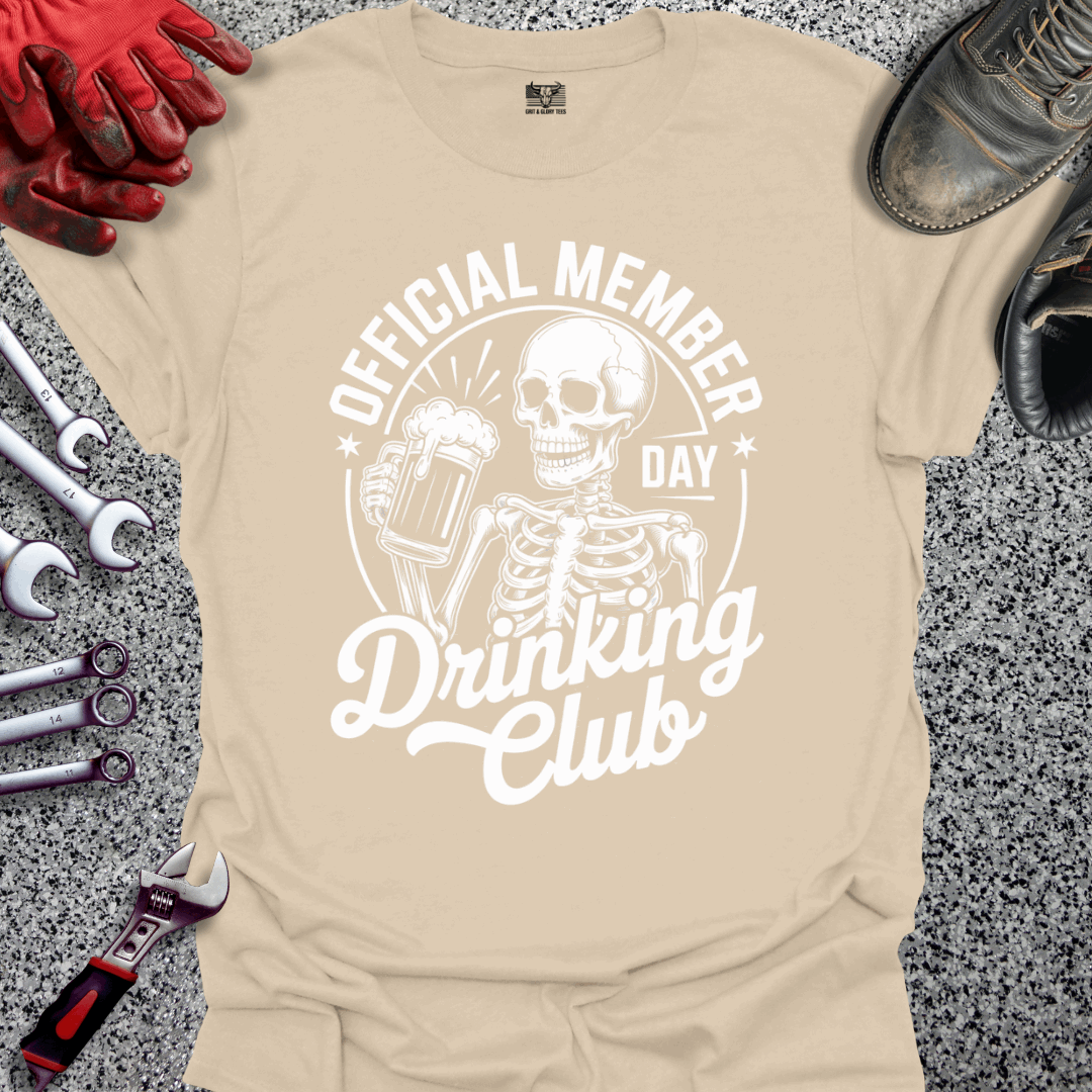 Official Member Day Drinking Club T-shirt