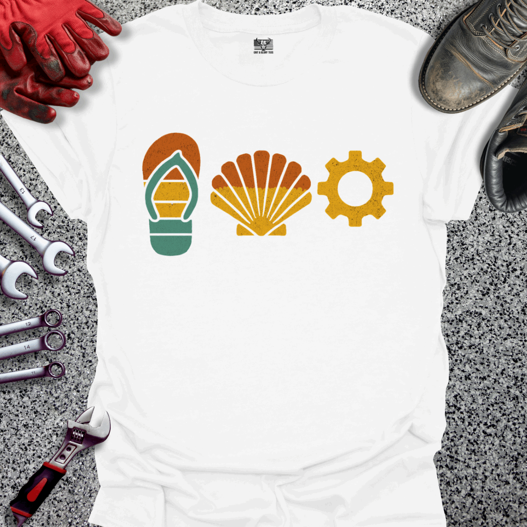 Summer Beach Mechanic T-shirt
