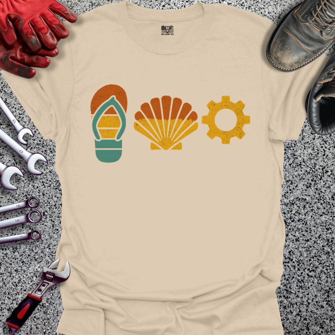 Summer Beach Mechanic T-shirt
