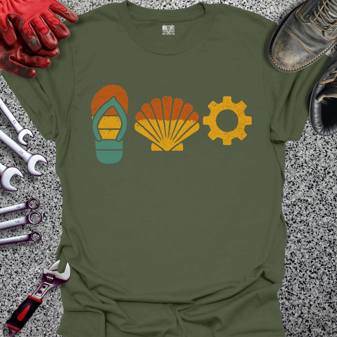 Summer Beach Mechanic T-shirt