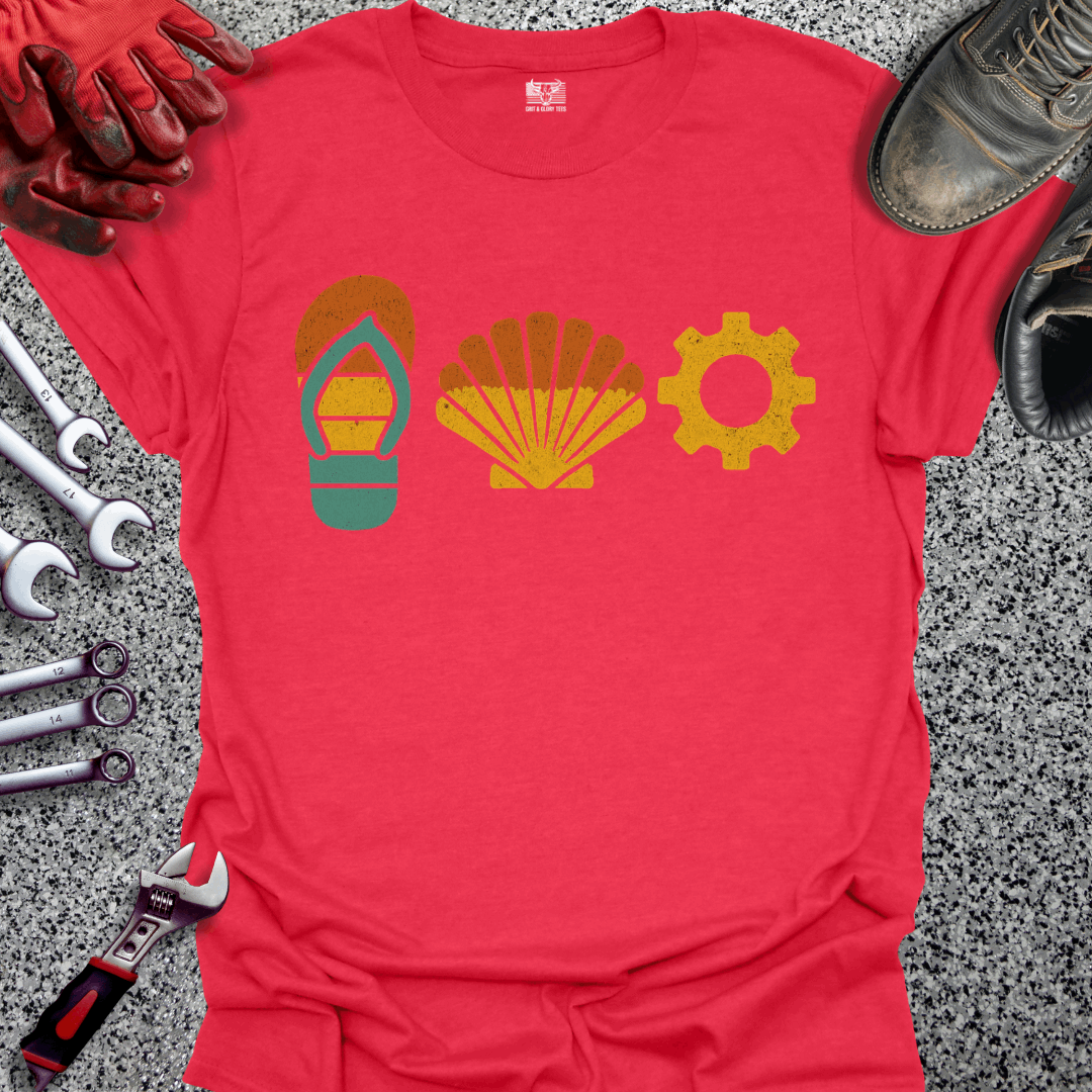 Summer Beach Mechanic T-shirt