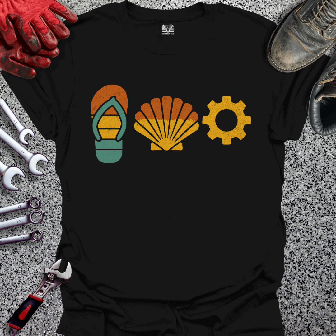 Summer Beach Mechanic T-shirt