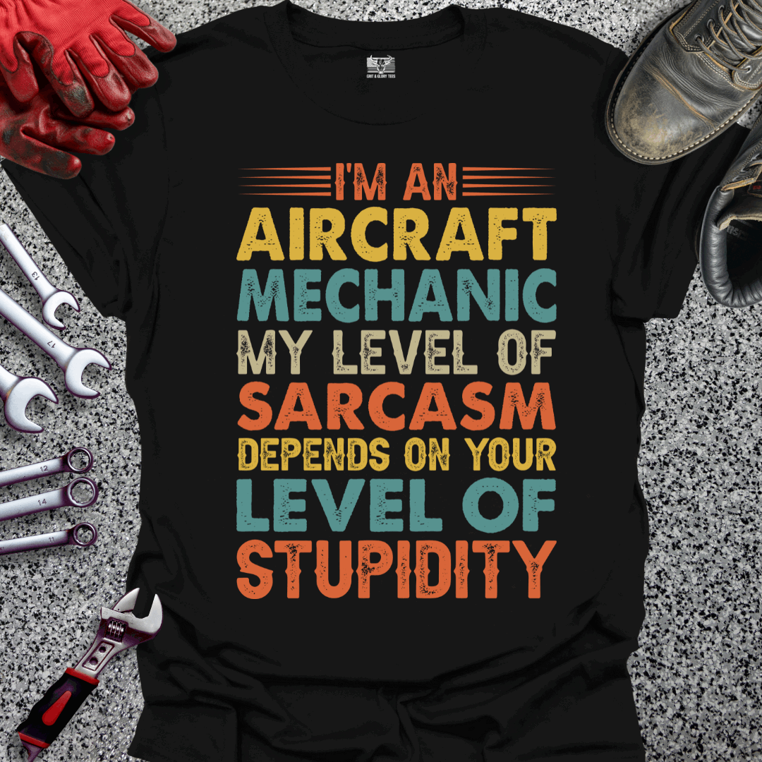 Aircraft Sarcasm Retro T-shirt