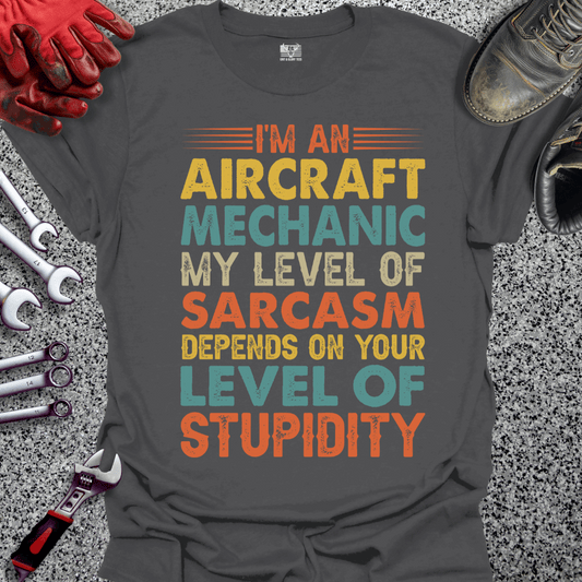 Aircraft Sarcasm Retro T-shirt