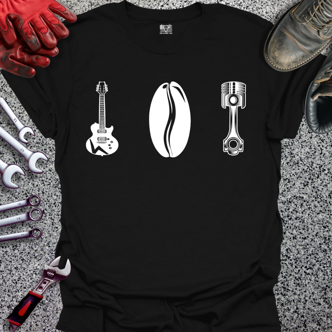 Coffee Bean Guitar Piston T-shirt