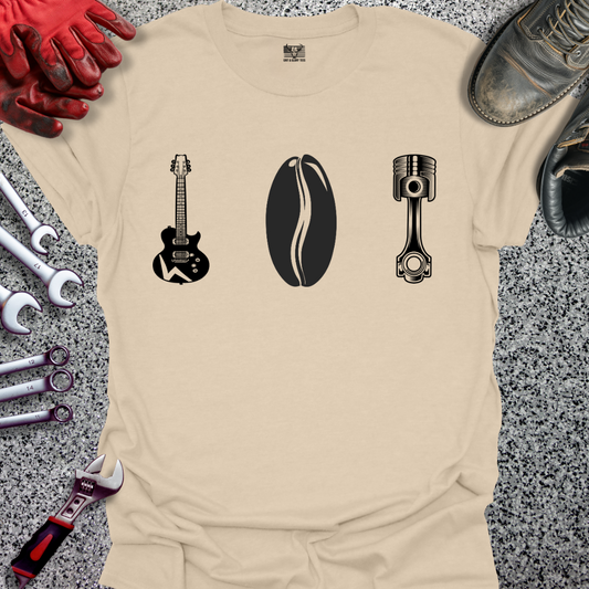 Coffee Bean Guitar Piston T-shirt