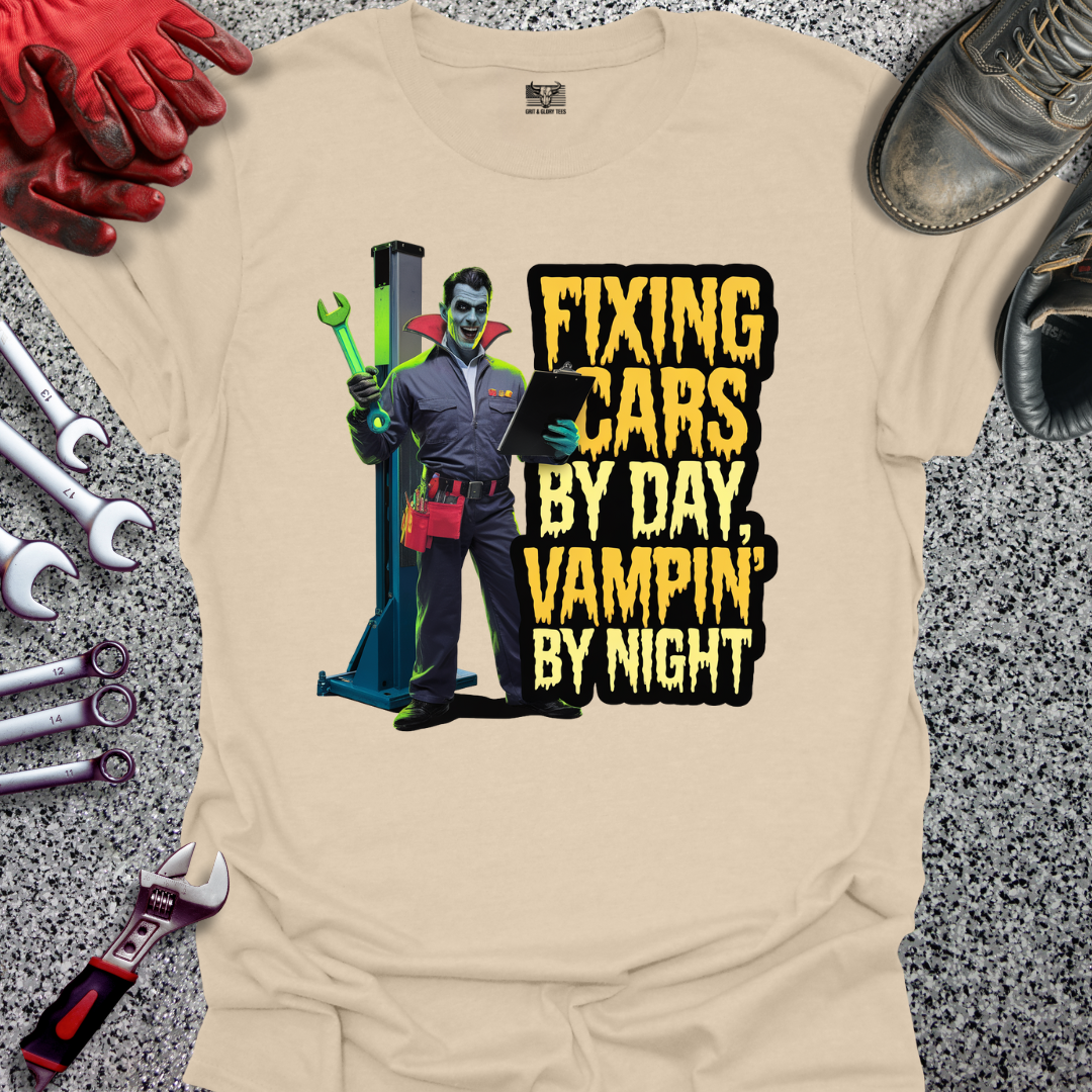 Fixing Cars & Vamping T-shirt