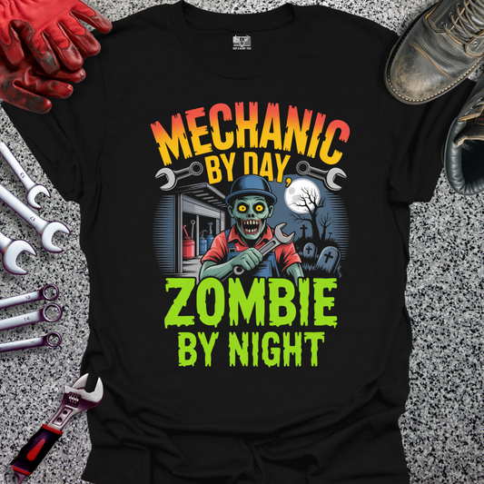 Day Mechanic Night Zombie T-shirt