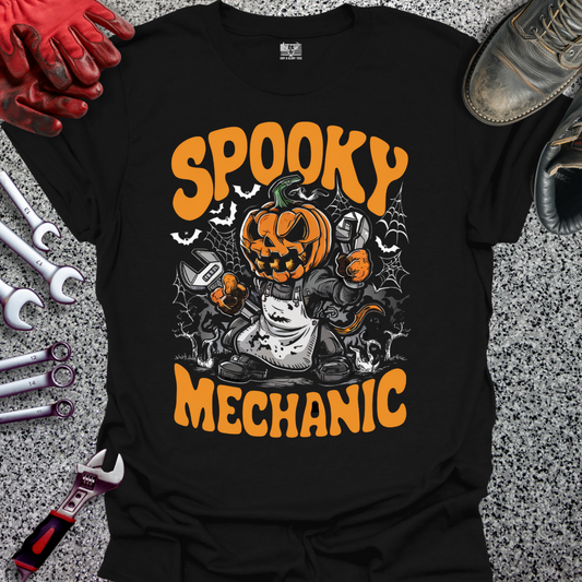 Spooky Mechanic Pumpkin T-shirt