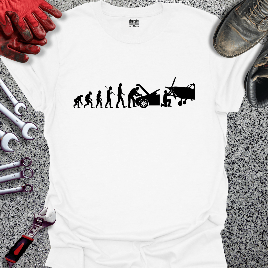 Aircraft Mechanic Evolution - Grit and Glory Tees
