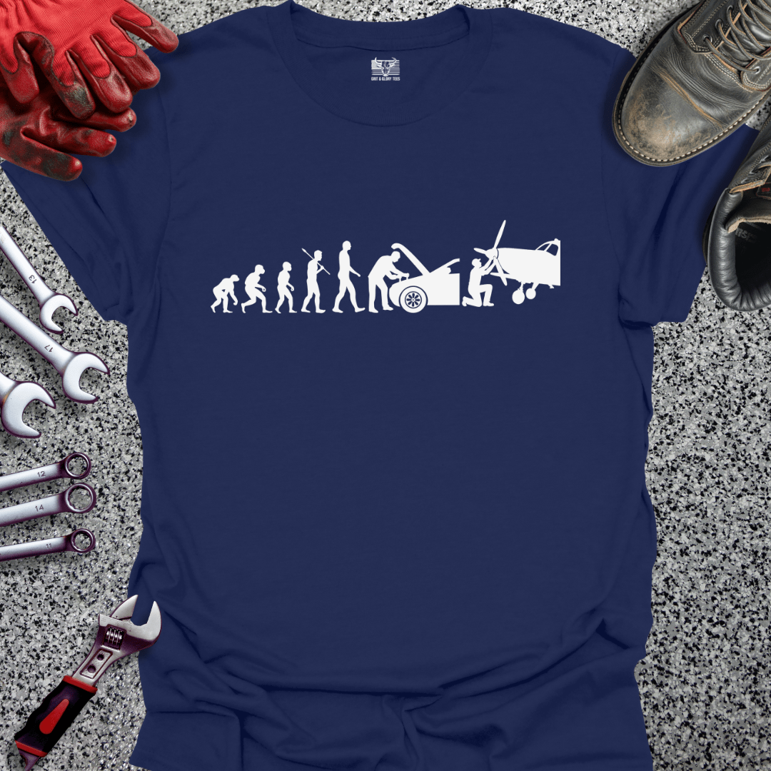 Aircraft Mechanic Evolution - Grit and Glory Tees