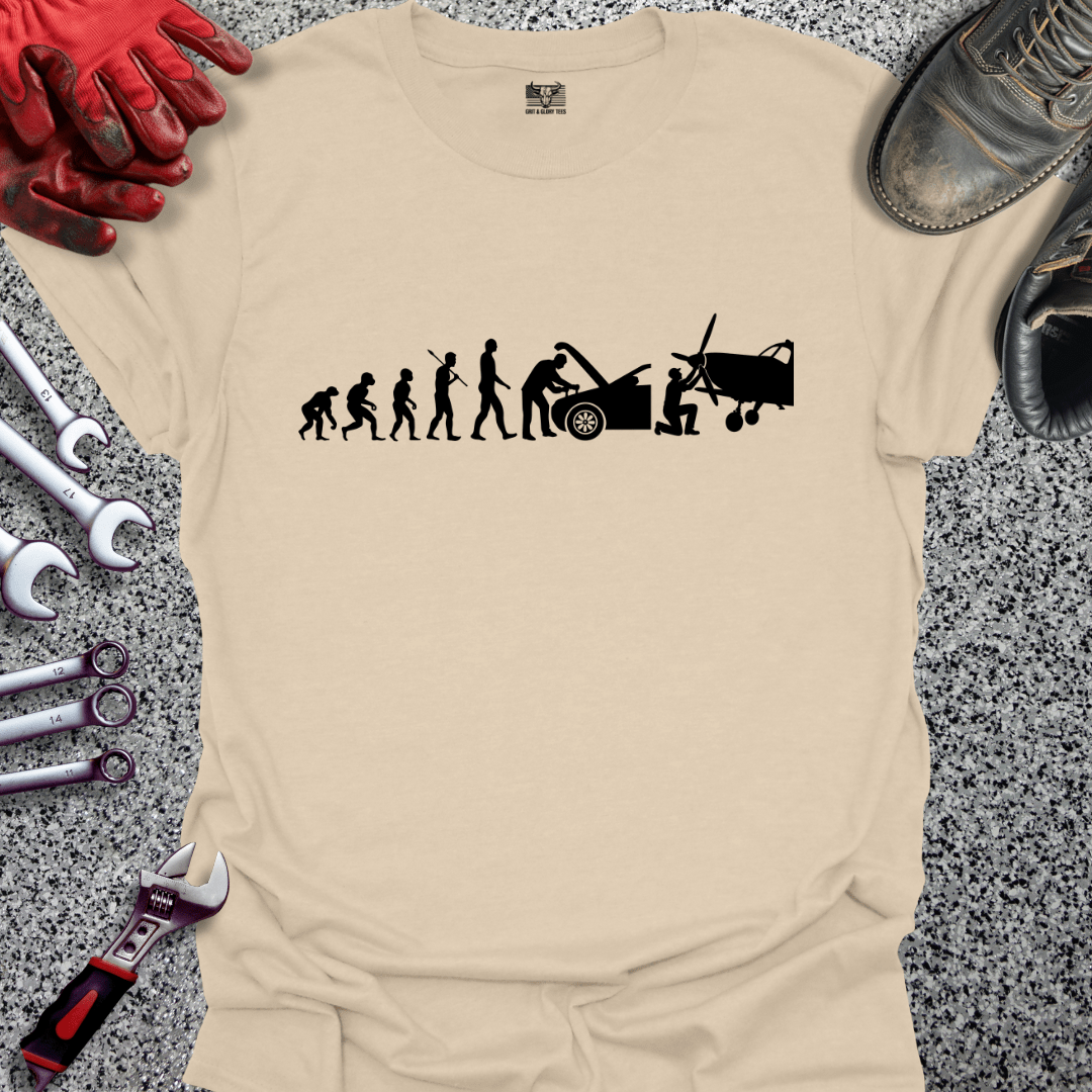 Aircraft Mechanic Evolution - Grit and Glory Tees