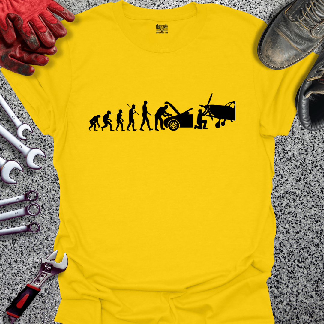 Aircraft Mechanic Evolution - Grit and Glory Tees