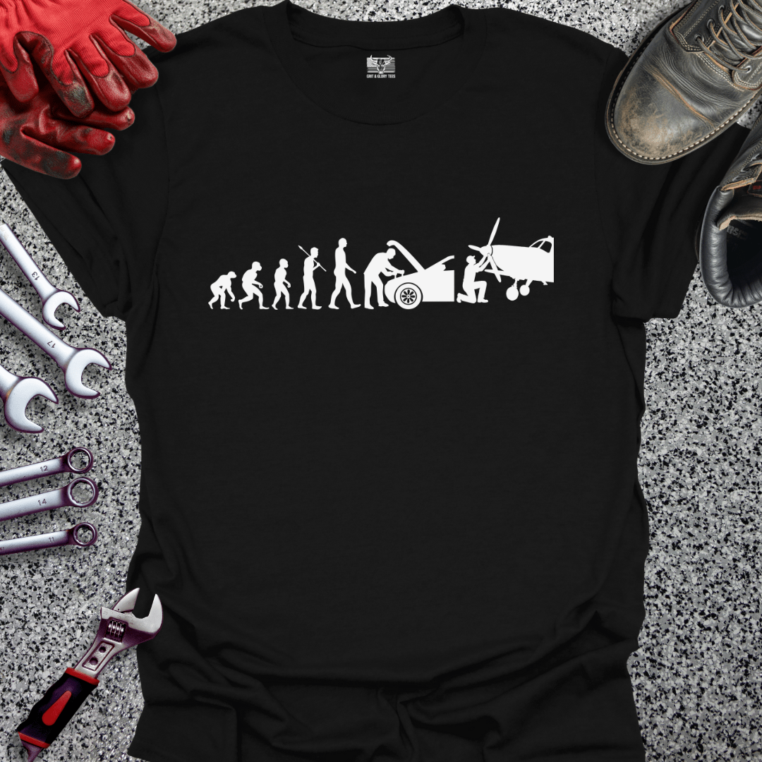 Aircraft Mechanic Evolution - Grit and Glory Tees