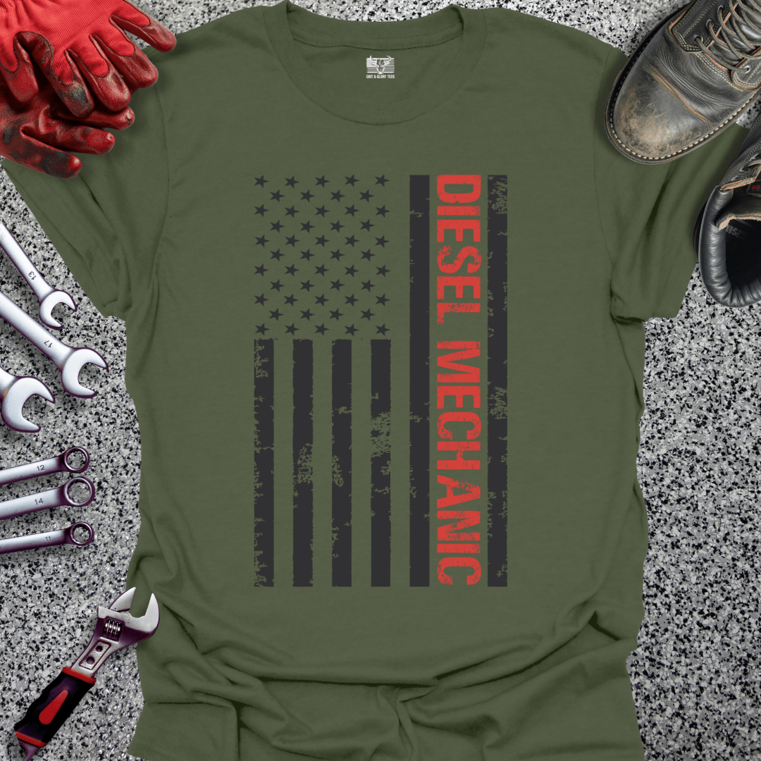 Diesel Mechanic Flag - Grit and Glory Tees
