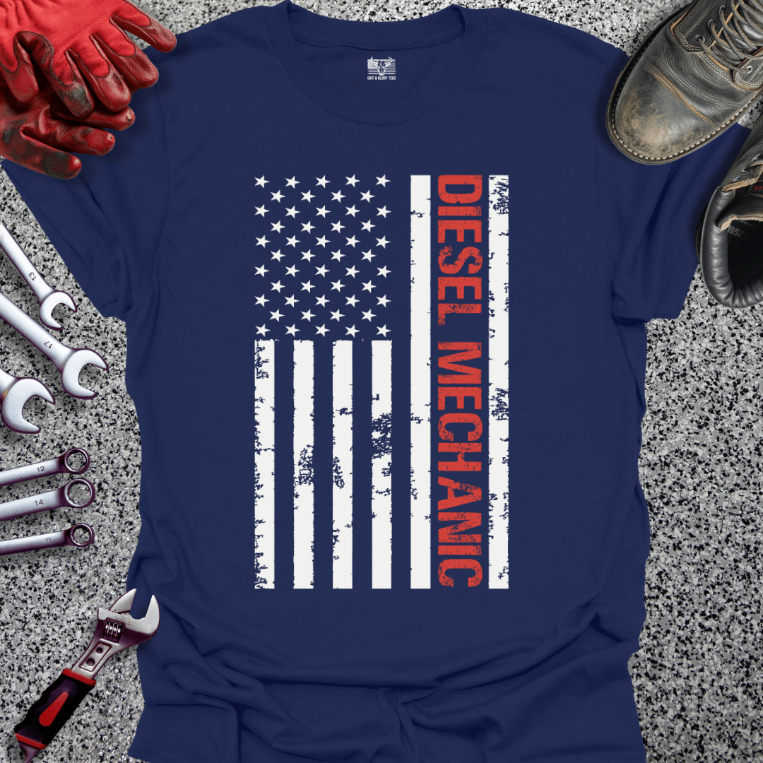 Diesel Mechanic Flag - Grit and Glory Tees