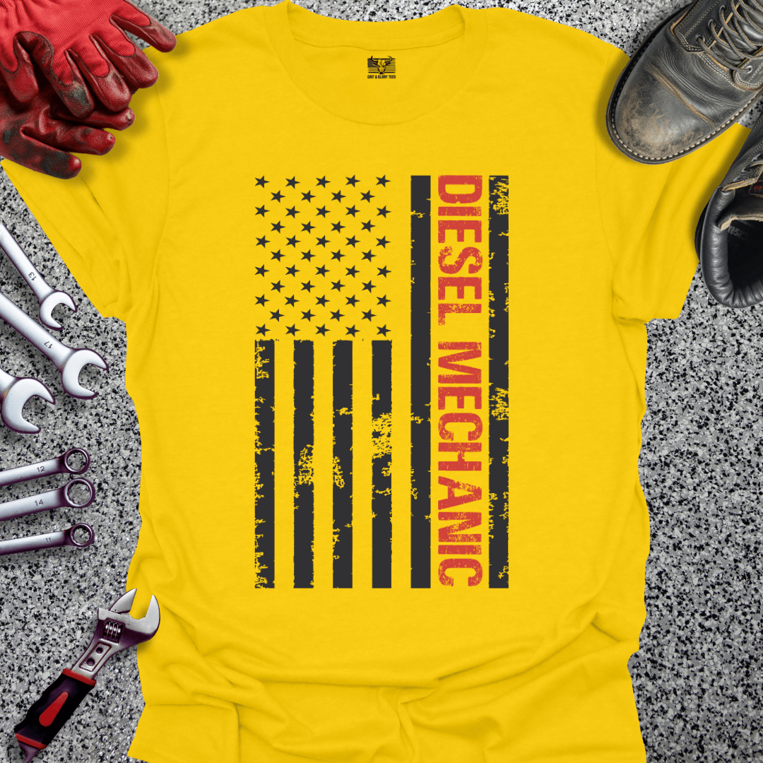 Diesel Mechanic Flag - Grit and Glory Tees