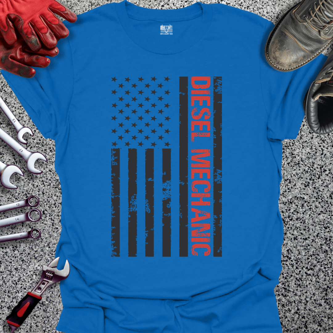 Diesel Mechanic Flag - Grit and Glory Tees