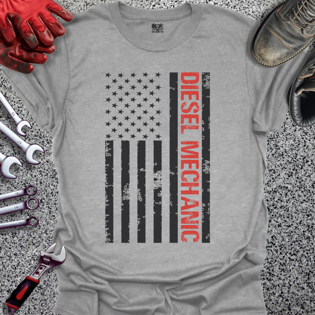 Diesel Mechanic Flag - Grit and Glory Tees