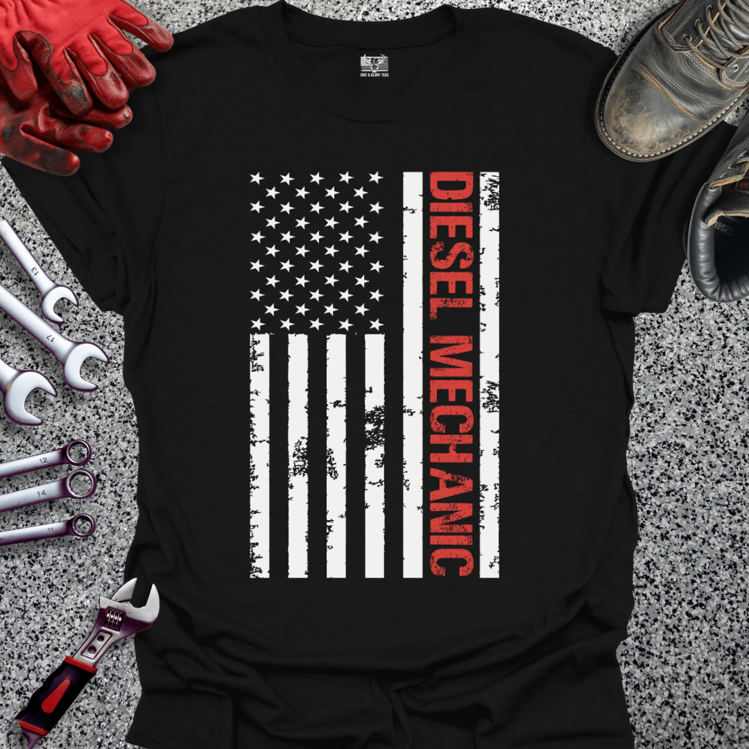 Diesel Mechanic Flag - Grit and Glory Tees