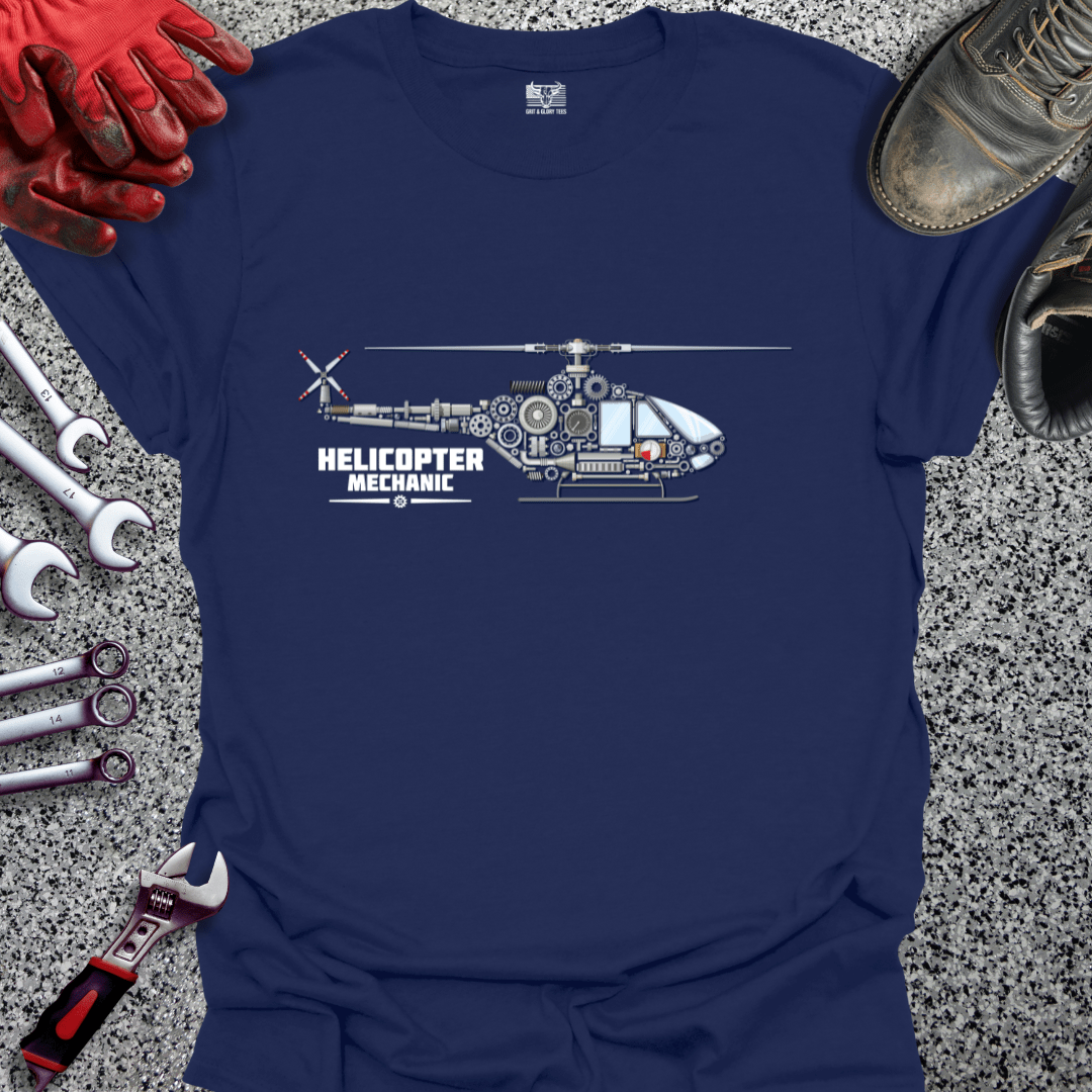 Helicopter Mechanic Copter Parts - Grit and Glory Tees