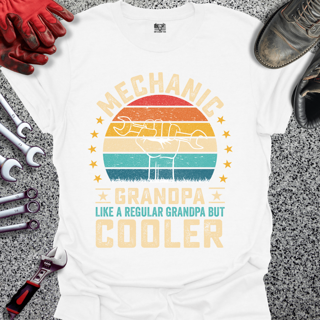 Mechanic Grandpa Cooler - Grit and Glory Tees